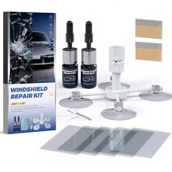 NASILOOP Windshield Repair kit, Quick and Efficiency Glass Fluid, Car