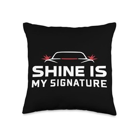 Auto Detailing Expert Car Cleaning Car Wash Car Detailer Throw Pillow