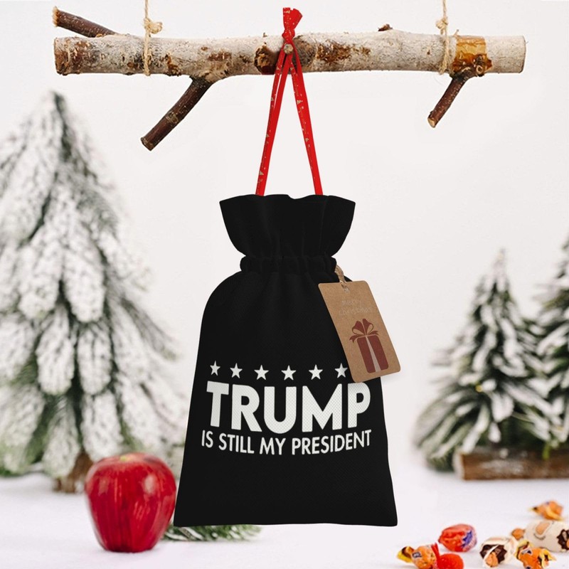 BYOBLU Trump is Still My President Holiday Drawstring Gift Bags,