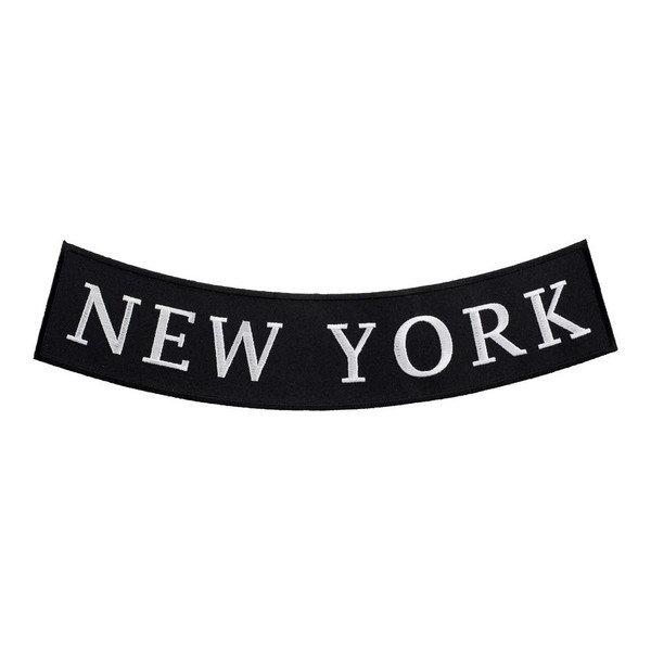 PatchStop State of New York Bottom Rocker Large Back Patches