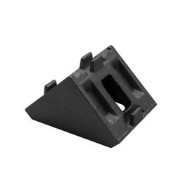 Mounting Bracket Including Screws and Slot Nuts Slot 8 for Aluminium Profile 45 Black 1 Piece + Cover Cap