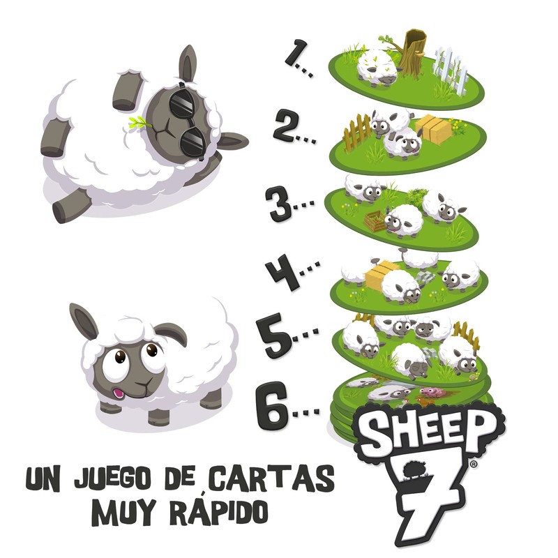 Goliath Sheep 7 (French Version), Card Game from 6 Years