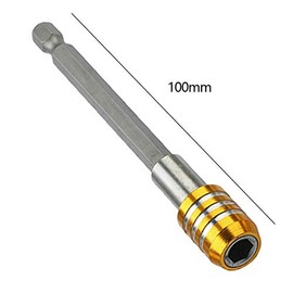 Magnetic Drill Bits POWERTOOL 1/4" 100MM Extension Bit Holder Quick Release Screwdriver Bit for Power Drills (Pack of 5)