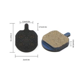 Bicycle Brake Pads Bicycle Disc Brake Pads Disc Brake Pads Brake Pads Disc Brakes for Mountain Bike Disc Brake Bike Pads Brake Pad for Shimano Deore Tektro (Pack of 4)
