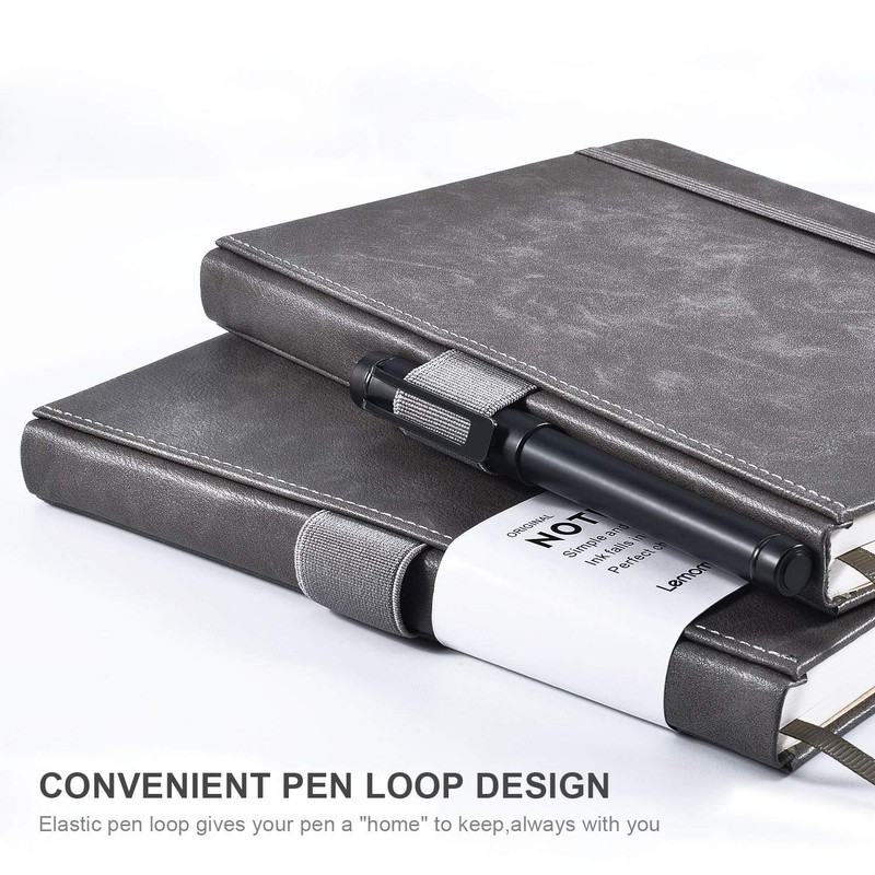 Lemome Thick Classic Notebook with Pen Loop - A5 College