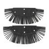 Motorcycle Floorboard Fringe, 2Pcs Motorcycle Floorboard Fringe PU Leather Cover