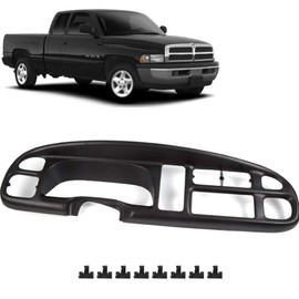 Dashboard Cluster Instrument Bezel Panel Plastic Replacement for 1998-2002 Dodge Ram
