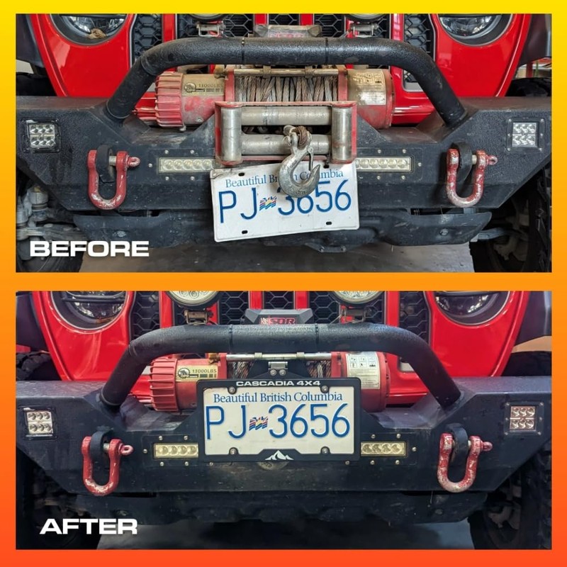 Cascadia 4x4 Flipster V3 | Winch License Plate Mounting System