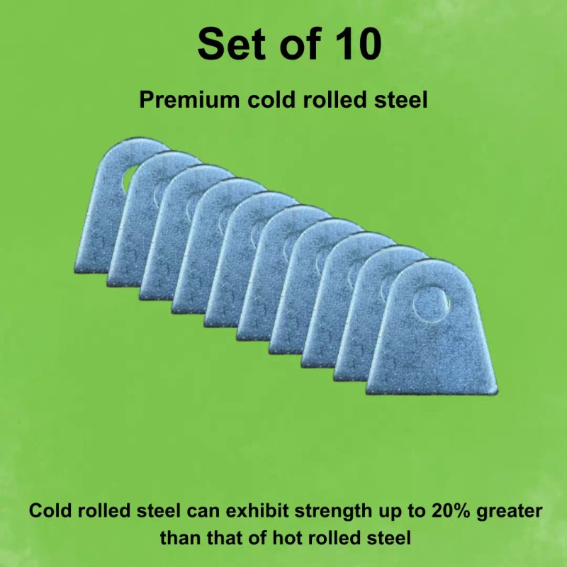 Core Logic Roll Cage Weld Tab kit 70 Tabs, Steel