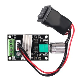 QCCAN 4PCS DC PWM Motor Speed Controller, Adjustable 6V 12V 24V 28V 3A 80W DC Motor Speed Controller Adjustable Reversible Switch