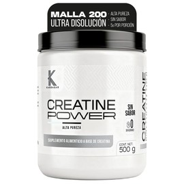 KARDAGAR Creatina Monohidratada Micronizada Malla 200 en Polvo 500g 100 porciones de 5g Disolución Rápida Sin Grumos Alta Pureza Sin Sabor ni Aditivos