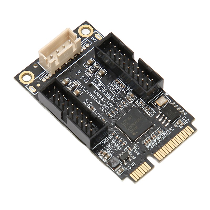 Mini PCIE to USB3.0 Front Expansion Card Dual 19PIN 5Gbps