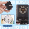 Glarks 12pcs 28MM Black High Torque Long Shaft Clock Movement