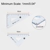 sourcing map 6piece Triangle Ruler Square Set 10cm 30/60 and