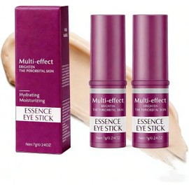 2PC Bálsamo Multi-Volumen con Calcio y Colágeno, Barra De Cuidado De Ojos, Barra Hidratante Antiarrugas para Ojos, Extracto de Elastina para Piel Firme y Suave, Apta para Ojos, Cuello y Rostro