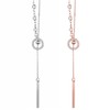 HAMILO Women's Long Necklace, Chain Accessories, Party, 2 Color Set,