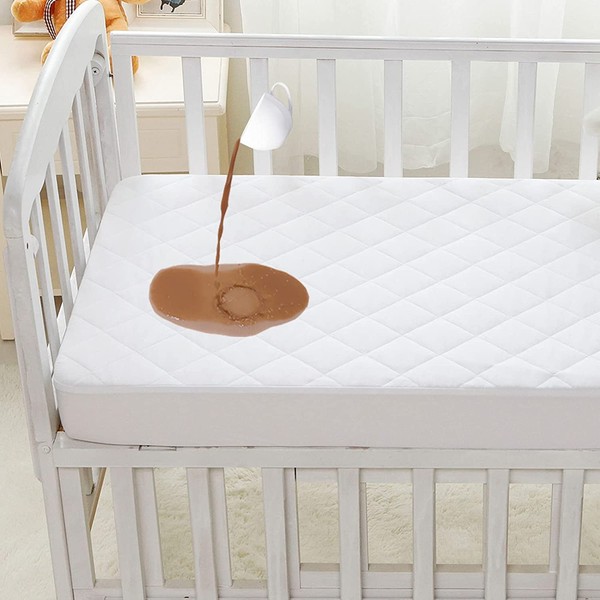 Dudu N Girlie Quilted Waterproof Cot Mattress Protector 120x60 cm