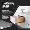1 Pair Full Extension Ball Bearing Drawer Slides 8 10