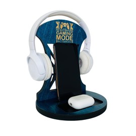 Wooden Headset Stand for Gamer Room Decor, Gamer Gifts for Teenage Boy, Gaming Accessories, Gaming Headset Stand, Headphone Stand for Men, Best Gifts for Boyfriend Son Husband- Do Not Disturb
