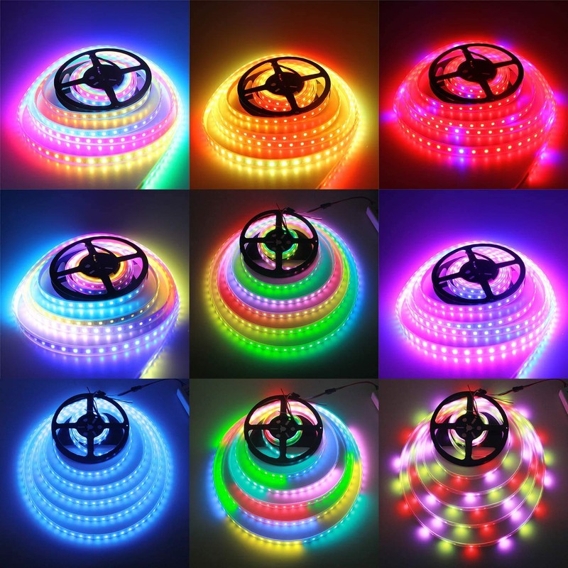 ALITOVE LED Tape Light WS2812B Addressable Illumination LED Light 5050