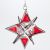 Handcrafted Stained Glass Moravian Star Ornament 3D Fair Trade Christmas