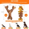 Aroocke 2-Pack Tough Large Dog Chew Toys - Bacon Flavor,