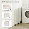 WOWLIVE Laundry Hamper with Wheels, 160L Handwoven Rolling Laundry Basket