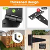 Heavy Duty Gate Hinges,Adjustable Butt Folding Door Hinge with Screws,270