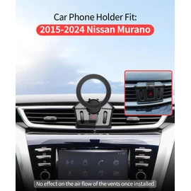 Car Phone Holder for Nissan Murano 2015-2024 Accessories, 360° Rotation Phone Mount Compatible with MagSafe, Cell Phone Holder Does Not Affect Air Vent
