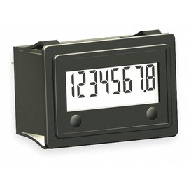 3410-2000 | TRUMETER Hour Meter, 10-300VAC/DC Input, 8 Digit, Rectangular with Fixing Clip, Non Reset