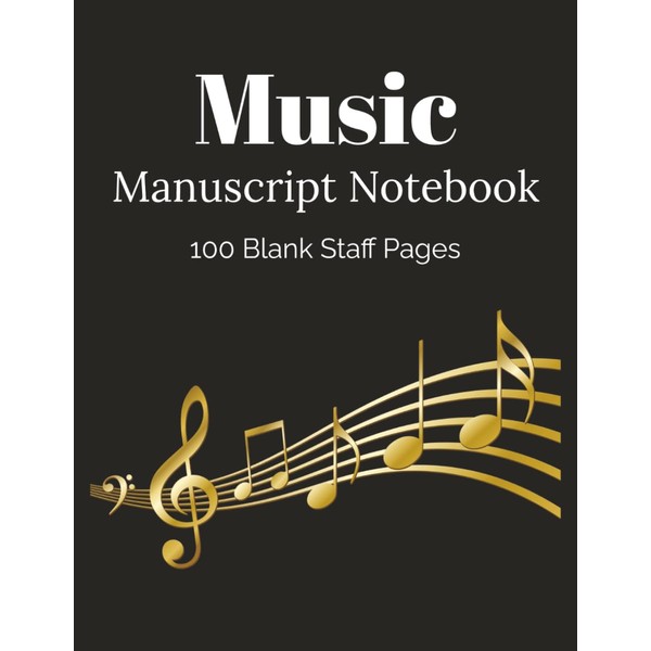 Music Manuscript Notebook: Blank Sheet Music Paper | Composition Staff
