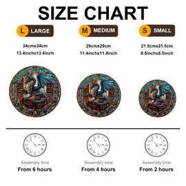 KAAYEE Wooden Jigsaw Puzzles-Wooden Puzzle Adult Unique Shape Advanced The Dragon's Library Wooden Jigsaw Puzzle for Adult, Family Puzzles Wood Puzzle (8.5 * 8.5in 100pcs)