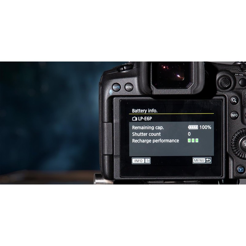 PowerCell LP-E6P SWIT, Uses Premium Japanese Cell, USB-C Charger, Canon