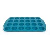 casaWare Mini Muffin Pan 24 Cup Ceramic Coated Non-Stick (Blue