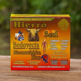 Hiero Vitamin B12 3 en 1 - B12 Antioxidant Dietary Supplement for Healthcare with Complex B Complex, Calcium, Lysine, Vitamins, and Other Nutrients