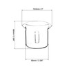 QWORK Double Spouts Espresso Shot Glass Cup Without Scale, 2