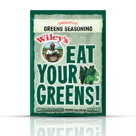 Wileys Seasonings: Eat Your Greens, Eat Your Yams, Eat Your Beans, Rotisserie Wings, and Southern BBQ wings | Flavorful Southern Food, Soul Food, and Everyday Cooking Essentials | Ships in Aromatik damage proof box (4, Eat Your Greens)