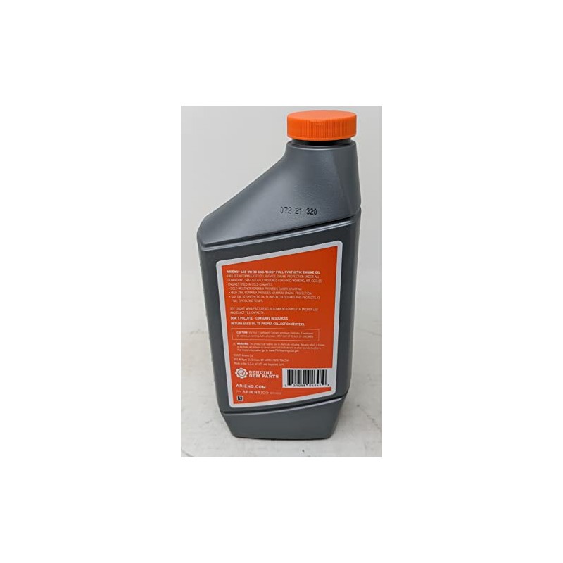Ariens Pack of 2 SAE 0W-30 Extreme Cold Engine Oil