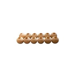 Wood Dowel Caps 1 Inch Diameter with 3/8 Inch Hole Unfinished Dowel Rod Caps (25)