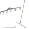 Rekord Aluminium Rake Lightweight with 16 Prongs Width 62 cm
