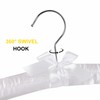 Amber Home 10 Pack 17 Inch Large White Satin Padded