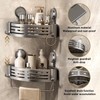 VOLPONE Shower Caddy Corner Suction Cup Shower Shelf Corner No