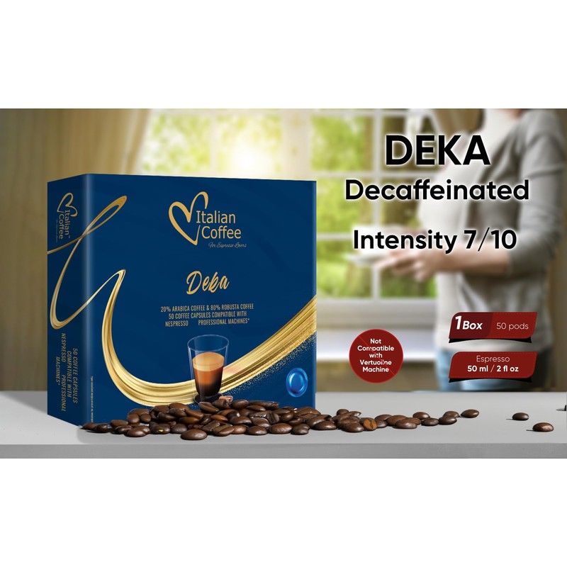 Italian Coffee for Espresso Lovers pods compatible with PRO Professional