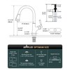 APPASO Brzone Kitchen Faucet with Soap Dispenser, Brass Made Oil