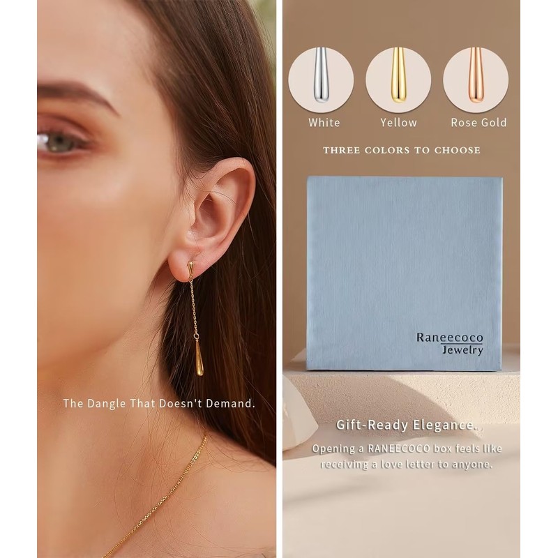 RANEECOCO 925 Sterling Silver Posts | 14K Yellow Gold Plated
