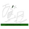 2007-2012 Nissan Sentra Rear Right Passenger Door Seal Retainer Plate