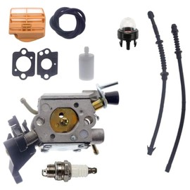 Kurihina Compatible with 506450401 Carburetor with 523055201 Return Line for Husqvarna 450 450E 445 445E Chainsaw C1M-EL37B