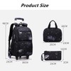 Primary Junior High Boys Rolling Backpacks Wheeled Bags Trolley School