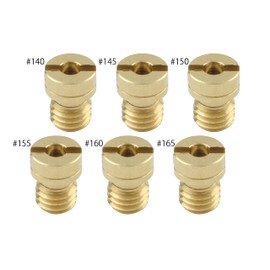 POSH 712313-10 Motorcycle Goods Main Jet Set of 6 Oversize Main Jet Keyhin Round Size (6X8)