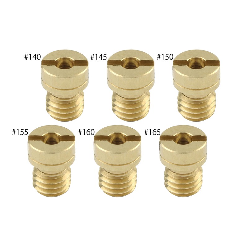 POSH 712313-10 Motorcycle Goods Main Jet Set of 6 Oversize